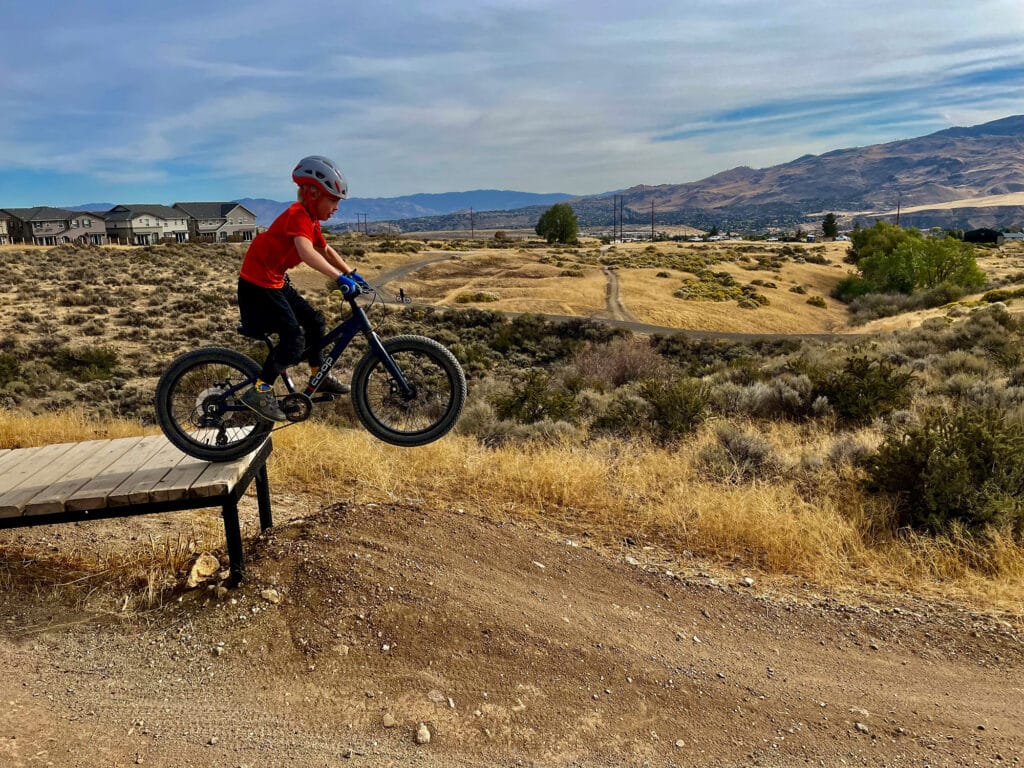 Reno Mountain Bike Coaching at Sierra Vista Bike Park for kids